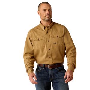 10052940-werkjas-ariat-rebar-washed-twill-betonijzer-kaki
