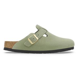 1027950-1027934-damesklompen-birkenstock-boston-soft-footbed-suede-leather-groene-thee