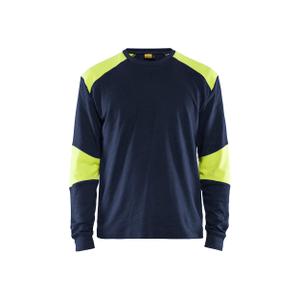 345717618933-3457-inherent-vlamvertragend-t-shirt-met-lange-mouwen-blaklader-marinegeel-fluorescerend-geel