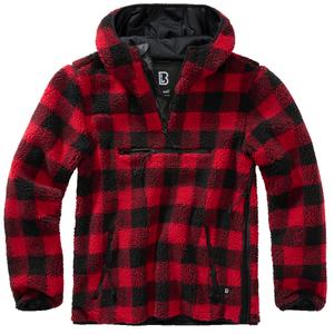 5023-41-fleece-brandit-teddy-worker-rood-zwart
