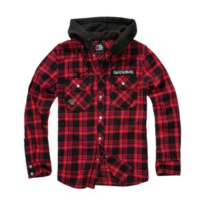 61048-220-geruite-oversized-hemd-met-capuchon-brandit-iron-maiden-eddy-dark-red-black