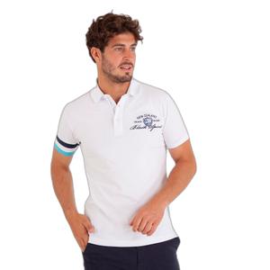 52552-c-blanc-poloshirt-met-puntkraag-en-driekleurige-mouw-camberabero-c-wit