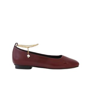 9624807702819-vrouwelijke-ballerina-s-met-bandje-camia-swap-burgundy-golden-anklets