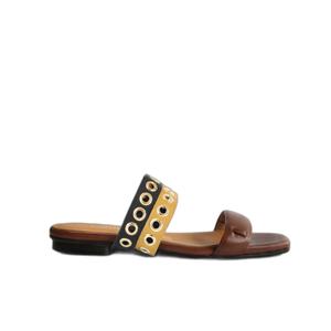 9624808227107-damessandalen-camia-swap-double-sabrina-chocolate-black-yellow