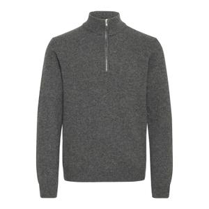 20505249-50817-halflange-wolachtige-trui-met-rits-casual-friday-karl-tinnen-mix