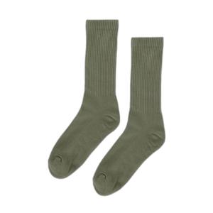 cs6005-dustyolive-sokken-colorful-standard-organic-active-dusty-olive-stoffige-olijf