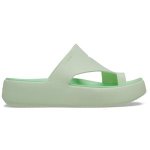 210834-3yh-vrouwenslippers-crocs-getaway-platform-toe-loop-groene
