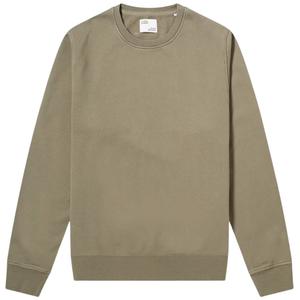 cs1005-dustyolive-sweatshirt-ronde-hals-colorful-standard-classic-organic-stoffige-olijf