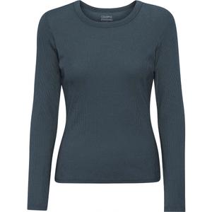 cs2055-petrolblue-geribd-dames-t-shirt-met-lange-mouwen-colorful-standard-organic-petroleumblauw