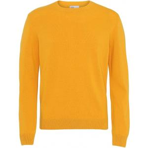 cs5083-burnedyellow-wollen-trui-met-ronde-hals-colorful-standard-classic-merino-gebrand-geel