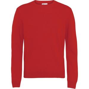 cs5083-scarletred-wollen-trui-met-ronde-hals-colorful-standard-classic-merino-scharlakenrood