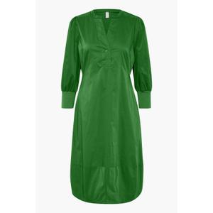 50110059-186030-jurk-met-3-4-mouwen-voor-dames-culture-antoinett-vrolijk-groen
