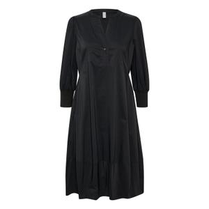 50110059-500012-jurk-met-3-4-mouwen-voor-dames-culture-antoinett-zwart