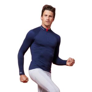 73047-bleubicolore-t-shirt-met-rits-damart-energy-3-thermolactyl-tweekleurig-blauw