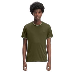 fpm1588-w92-t-shirt-met-dubbele-rand-fred-perry-vert-bouteille-gris-huitre-clair-vert-laurel-wreath