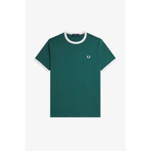 fpm3519-z93-t-shirt-fred-perry-ringer-sportgroen