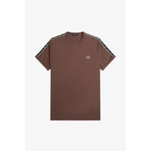 fpm4613-u85-t-shirt-met-contrasterende-band-fred-perry-carrington-road-baksteen-warm-grijs