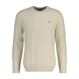 8050213-130-trui-met-ronde-hals-gant-lambswool-cable-creme