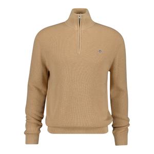 8050265-296-sweater-met-halve-rits-gant-marino-ribbed-kaki-melange