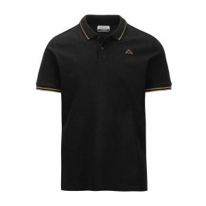 351683w-a09-polo-kappa-ezio-korporate-zwart-beige