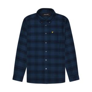 lw2106v-x350-geruite-flanellen-overhemden-lyle-scott-dark-navy-dark-denim