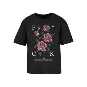 mst168-00007-dames-t-shirt-miss-tee-f-cking-roses-zwart