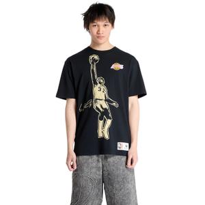 nn12306-lalblck-t-shirt-los-angeles-lakers-blockbuster-magic-johnson-zwart