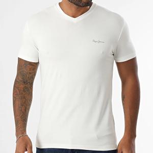pm505999-803-t-shirt-pepe-jeans-original-basic-v-gebroken-wit
