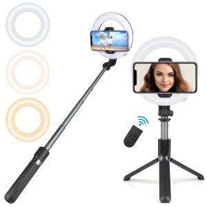dac-163-lichtgevende-selfie-met-afstandsbediening-platyne-zwart-tu