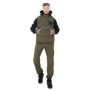 23945-kaki-nylon-jack-met-zakken-sixth-june-kaki-groen