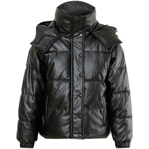 33006-blac-vrouwelijke-nepleder-pufferjas-sixth-june-zwart