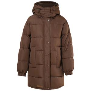 33007-brow-oversized-lange-damespufferjacke-sixth-june-bruine