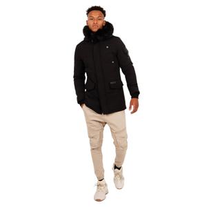 43045-bkbk-verwarmde-parka-met-bont-sixth-june-zwart