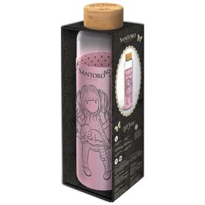 8412497002955-glazen-fles-met-siliconen-deksel-voor-meisjes-stor-gorjuss-zwart-585-ml