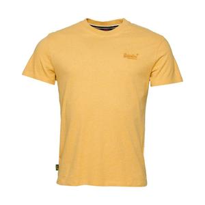 m1011245a-9eh-t-shirt-met-logo-van-biologisch-katoen-superdry-essential-vintage-geel-gevlekt