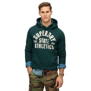 m2014091a-8um-hoodie-superdry-athletic-essentials-donker-dennengroen