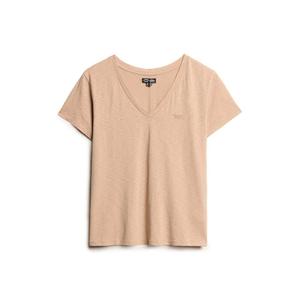 w1011181a-1pt-v-hals-geborduurd-logo-gemeleerde-t-shirt-dames-superdry-licht-taupe