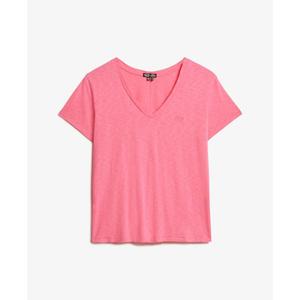 w1011181a-3lu-v-hals-geborduurd-t-shirt-dames-superdry-slub-azalea-roos