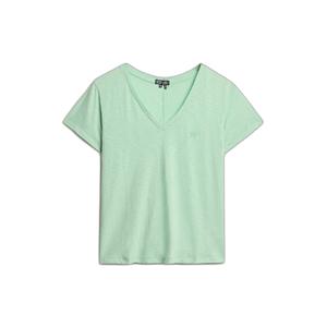 w1011181a-ekv-v-hals-geborduurd-t-shirt-dames-superdry-slub-kruimelig-groen