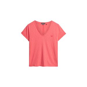 w1011181a-iju-geborduurd-en-gevlamd-dames-t-shirt-met-v-hals-superdry-koraalkruid