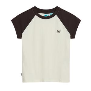 w1011227a-2if-dames-t-shirt-met-raglanmouwen-van-biologisch-katoen-superdry-essential-donkerbruin-off-wit