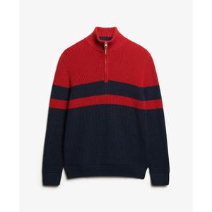 w6110715a-26s-gestreepte-oversized-katoenen-trui-met-rits-voor-dames-superdry-classic-marineblauw-rood