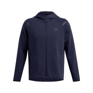 1389352-410-volledige-rits-hoodie-sweatshirt-under-armour-unstoppable-fleece-marineblauw-zwart