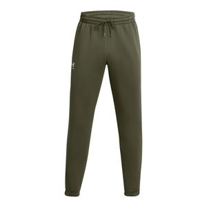 1389358-390-joggingbroek-met-logo-strepen-under-armour-icon-fleece-marine-groen-wit